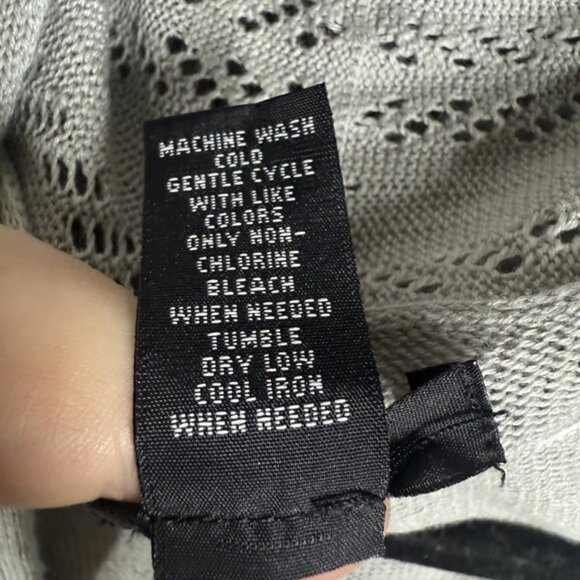 Alfani Cardigan Sweater Womens XL Gray Long Sleeve Open‎ Front Lightweight Knit - Picture 7 of 11